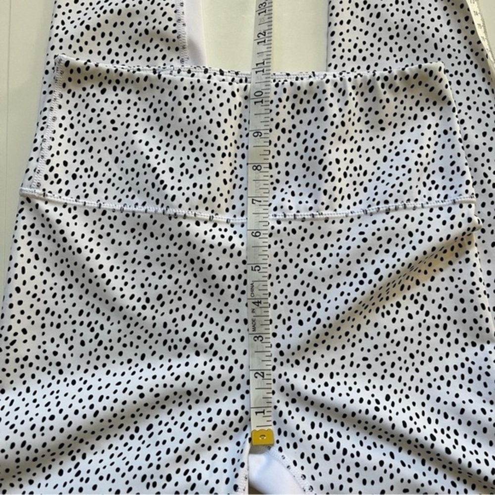 ALL FENIX × ANTHROPOLOGIE Montana High Rise Legging White with Black Dots Spots - Picture 3 of 6